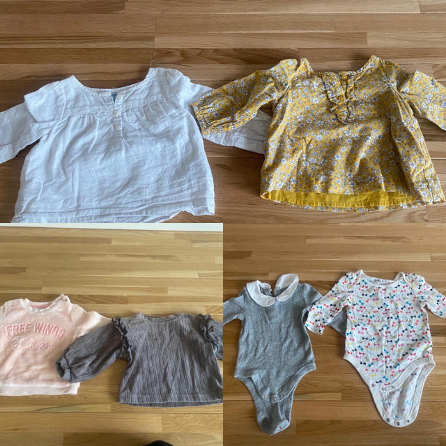 babyGAP(ベビーギャップ)の女の子秋冬ベビー服size70 キッズ/ベビー/マタニティのベビー服(~85cm)(ロンパース)の商品写真