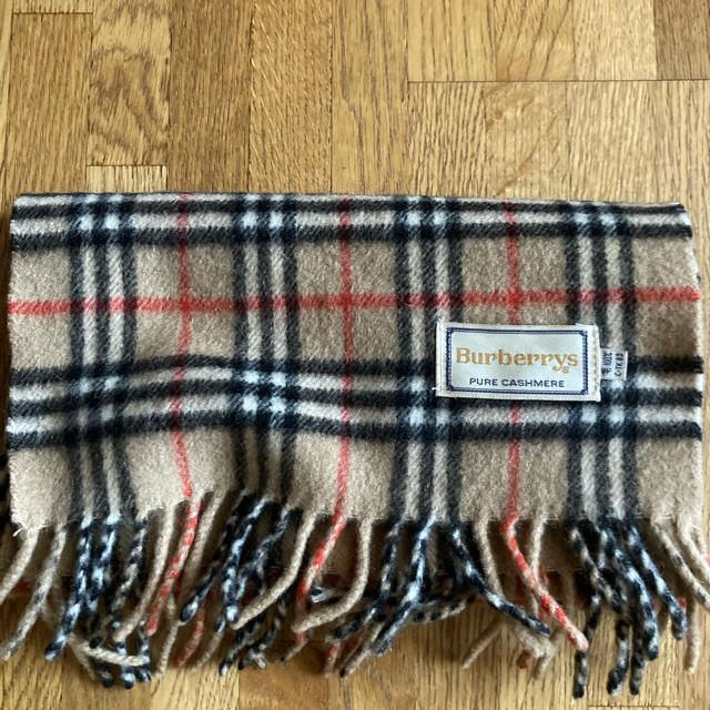 BURBERRY(バーバリー)の(中古、本物)バーバリー　子供用カシミアマフラー キッズ/ベビー/マタニティのこども用ファッション小物(マフラー/ストール)の商品写真