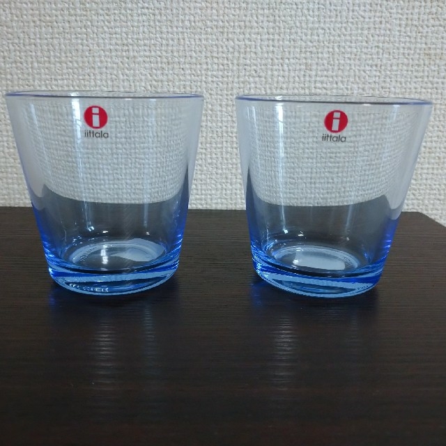 iittala(イッタラ)の【2個セット】iittala/イッタラ カルティオ グラス 210ml アクア インテリア/住まい/日用品のキッチン/食器(グラス/カップ)の商品写真