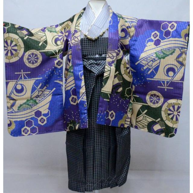 七五三 五歳 男児 羽織 袴フルセット 日本製 おりびと NO30668