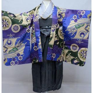 七五三 五歳 男児 羽織 袴フルセット 日本製 おりびと NO30668(和服/着物)