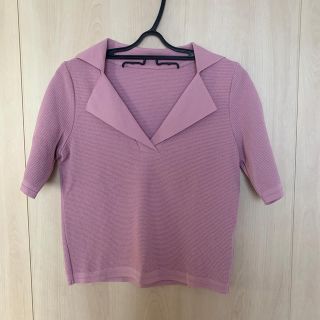 デミルクスビームス(Demi-Luxe BEAMS)のDemi luxe tops pink(カットソー(半袖/袖なし))