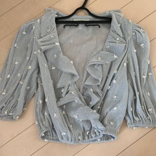 スナイデル(SNIDEL)のsnidel silver tops(カットソー(半袖/袖なし))