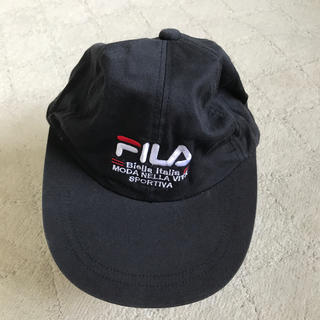 フィラ(FILA)のFILA フィラ　キャップ　黒　レディース　帽子(キャップ)