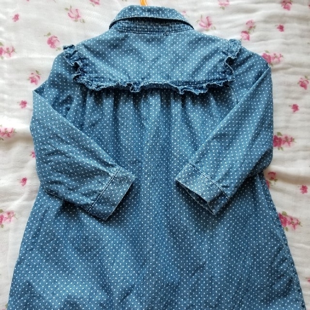 babyGAP(ベビーギャップ)のbaby Gap シャツワンピース 2years(95cm) キッズ/ベビー/マタニティのキッズ服女の子用(90cm~)(ワンピース)の商品写真