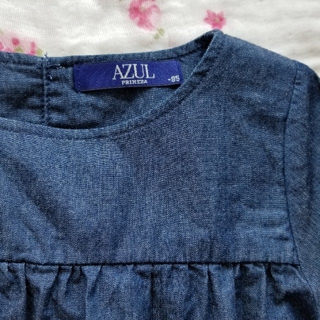 AZUL by moussy(アズールバイマウジー)のAZUL チュニック 95cm キッズ/ベビー/マタニティのキッズ服女の子用(90cm~)(Tシャツ/カットソー)の商品写真