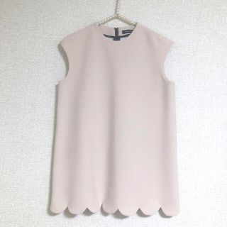 バーニーズニューヨーク(BARNEYS NEW YORK)のYOKO CHAN スカラップ トップス ドゥロワー  トゥモローランド (シャツ/ブラウス(半袖/袖なし))