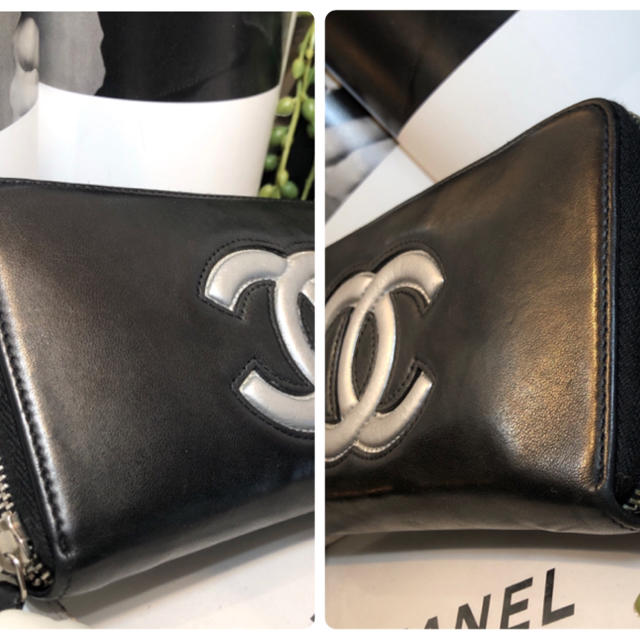 CHANEL(シャネル)の【美品❣️】シャネル　ラウンドファスナー　ココマーク　長財布　正規品 レディースのファッション小物(財布)の商品写真