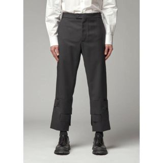 コムデギャルソン(COMME des GARCONS)のNAMACHEKO DUKBELA TROUSER wool 黒 トラウザーズ(スラックス)