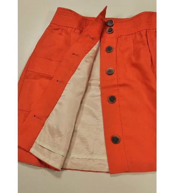 J.Crew(ジェイクルー)の新品　スカート  ひざ丈　J.CREW　麻混　ヒップハガー　白いセータに可愛い　 レディースのスカート(ミニスカート)の商品写真