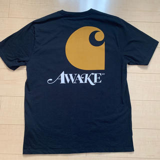 カーハート(carhartt)のAWAKE × carhartt コラボ　Tシャツ ブラック　XL(Tシャツ/カットソー(半袖/袖なし))