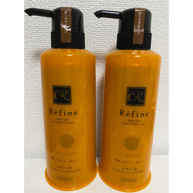 Refine(レフィーネ)の新品★ダークブラウン2本セット★ レフィーネ ヘッドスパ トリートメント カラー コスメ/美容のヘアケア/スタイリング(白髪染め)の商品写真