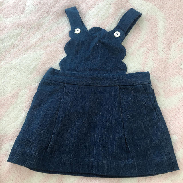 Jacadi(ジャカディ)の専用品です⚠️Jacadiデニムワンピース18マンス キッズ/ベビー/マタニティのベビー服(~85cm)(ワンピース)の商品写真