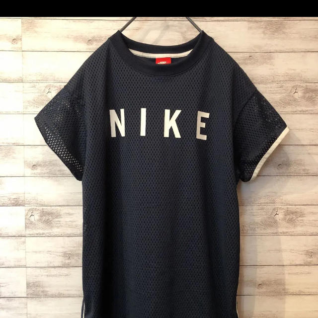 NIKE(ナイキ)のNIKEメッシュTシャツワンピース レディースのワンピース(ミニワンピース)の商品写真