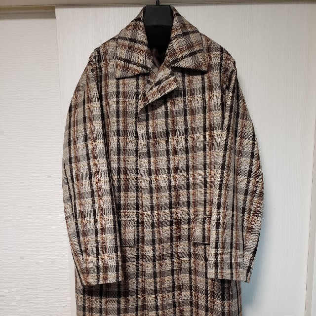 超人気新品 19aw auralee オーラリーダブルフェイスチェックステン ...