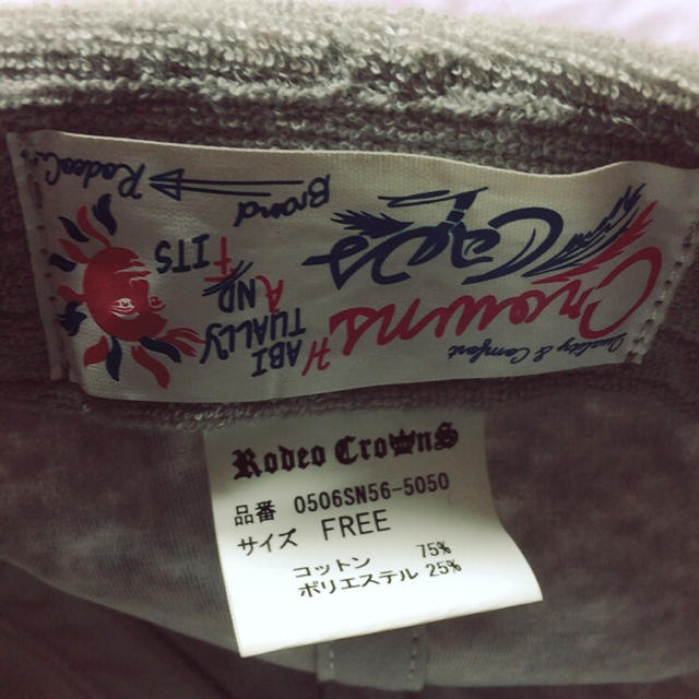 RODEO CROWNS(ロデオクラウンズ)のロデオクラウンズ♡キャップ♡グレー レディースの帽子(キャップ)の商品写真