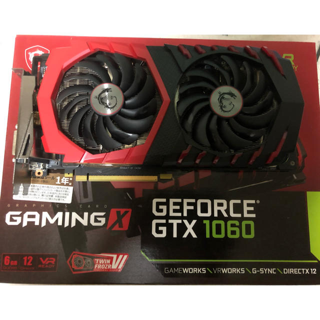 msi GeForce GTX1060 6gb スマホ/家電/カメラのPC/タブレット(PCパーツ)の商品写真