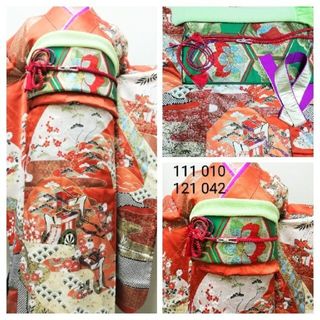 アンティク振袖＆帯　2点セットユーズド　111-010(振袖)