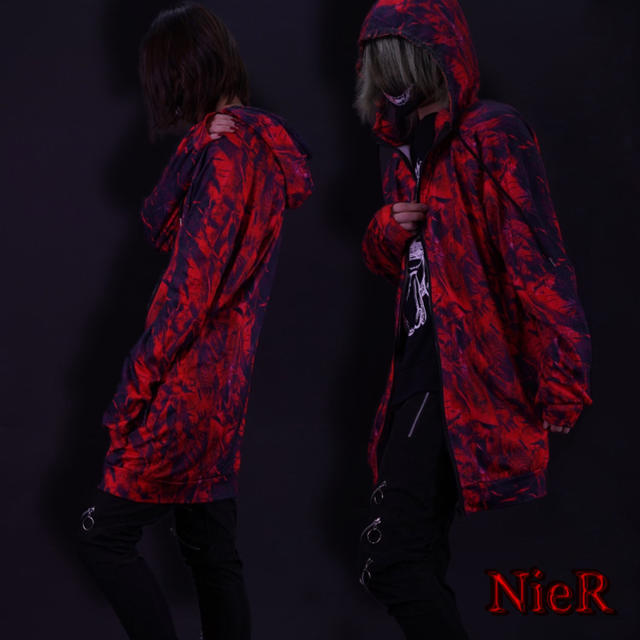 NieR Zip hoodie【Red feather】