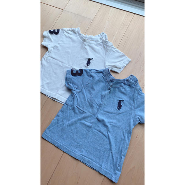 POLO RALPH LAUREN(ポロラルフローレン)の80ラルフローレンTシャツ２枚組 キッズ/ベビー/マタニティのベビー服(~85cm)(Ｔシャツ)の商品写真