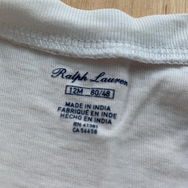 POLO RALPH LAUREN(ポロラルフローレン)の80ラルフローレンTシャツ２枚組 キッズ/ベビー/マタニティのベビー服(~85cm)(Ｔシャツ)の商品写真