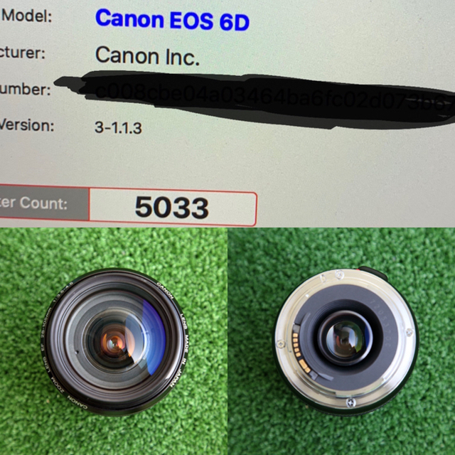EOS6D レンズセット 箱付き シャッター5033回 ＊説明欄必読