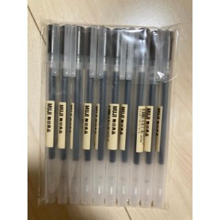 ムジルシリョウヒン(MUJI (無印良品))の10本セット　無印良品 ゲルインキボールペン 黒 0.38mm(ペン/マーカー)