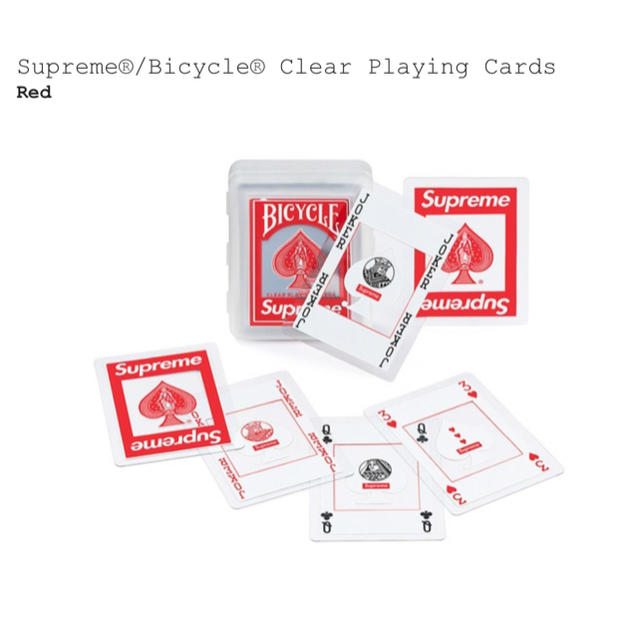 Supreme(シュプリーム)の未使用品 新品 Bicycle Cards supreme トランプ エンタメ/ホビーのテーブルゲーム/ホビー(トランプ/UNO)の商品写真