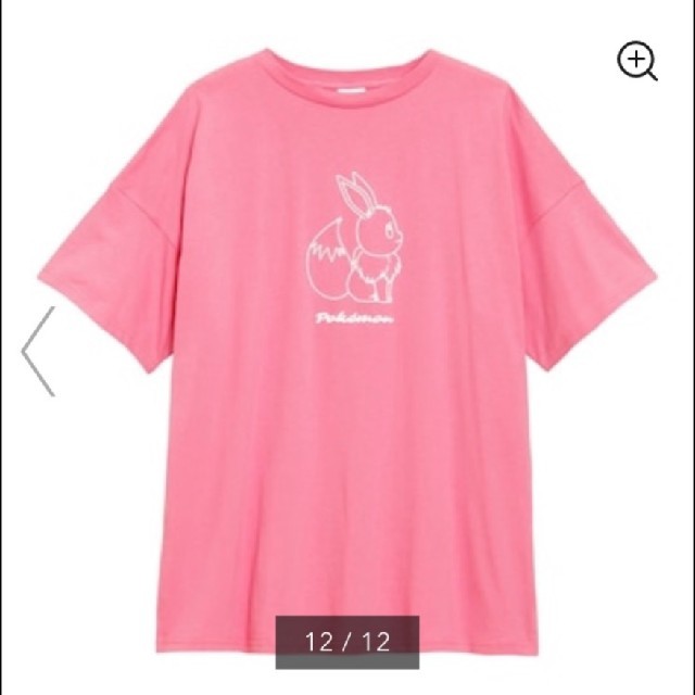 GU(ジーユー)のGU ポケモン イーブイチュニック Ｓ レディースのトップス(Tシャツ(半袖/袖なし))の商品写真