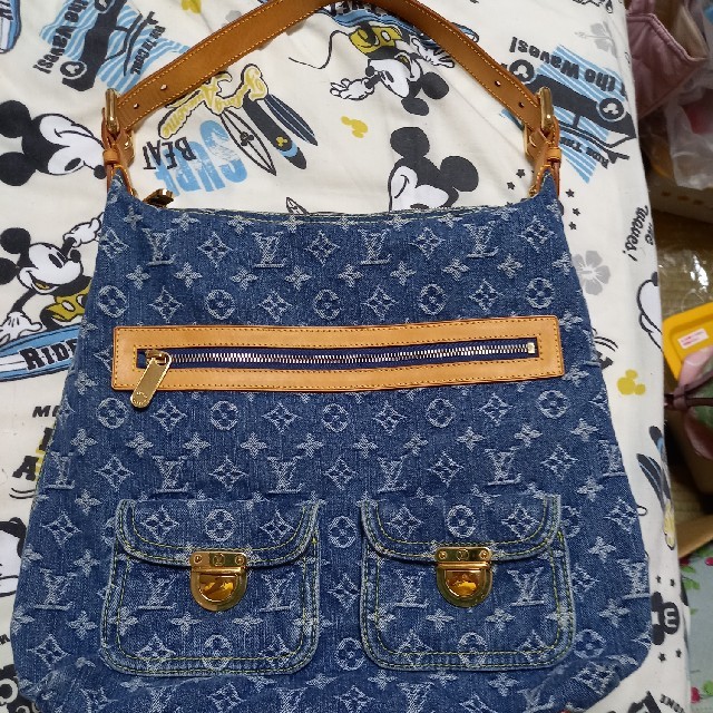 希少 黒入荷! LOUIS ルイヴィトン正規品美品デニムバッグ - VUITTON