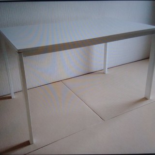 イケア(IKEA)のIKEA メルトープ meltorp ダイニングテーブル 白 ホワイト(ダイニングテーブル)