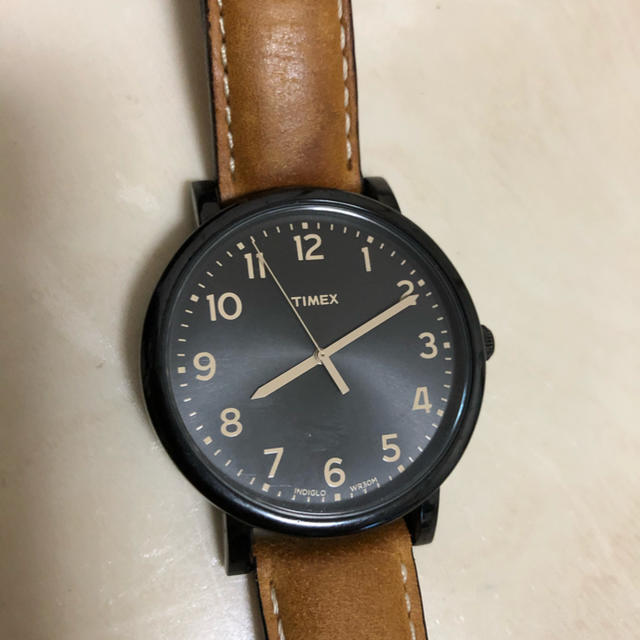 TIMEX(タイメックス)のTIMEX 腕時計　ブラック　シンプル　WR30M メンズの時計(腕時計(アナログ))の商品写真