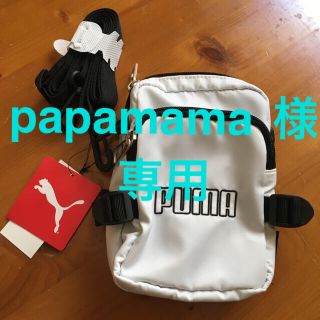 プーマ(PUMA)の【WEGO限定品】PUMA ミニショルダー 白 新品未使用品 バッグ 男女兼用(ショルダーバッグ)