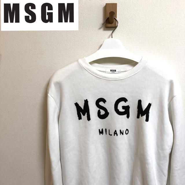 msgm スウェット　定番ロゴ