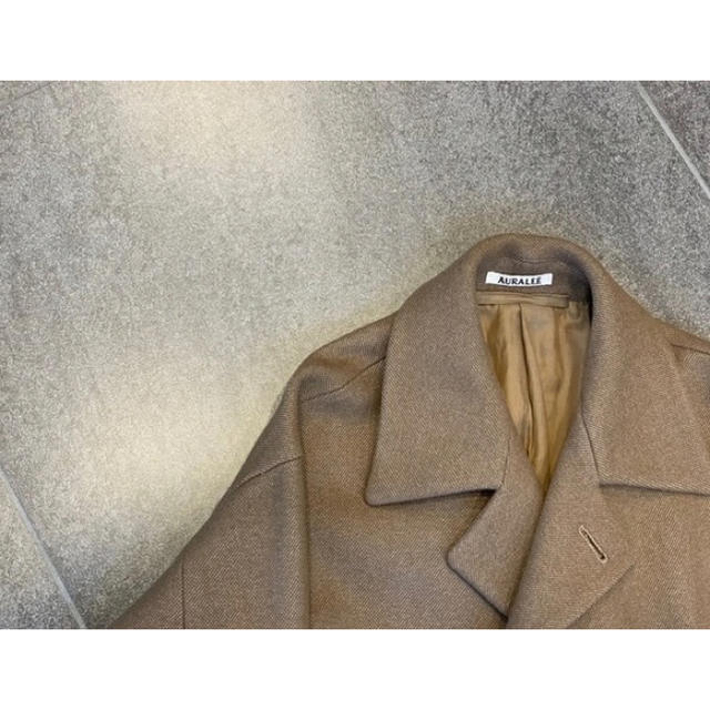 COMOLI(コモリ)のAURALEE WOOL SILK  SOUTIEN COLLAR COAT メンズのジャケット/アウター(ステンカラーコート)の商品写真