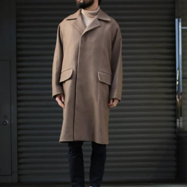 COMOLI(コモリ)のAURALEE WOOL SILK  SOUTIEN COLLAR COAT メンズのジャケット/アウター(ステンカラーコート)の商品写真