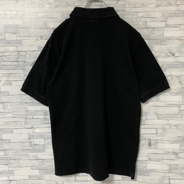XLARGE(エクストララージ)のエクストララージ　ポロシャツ　プリントロゴ　ブラック　Ｌ メンズのトップス(ポロシャツ)の商品写真