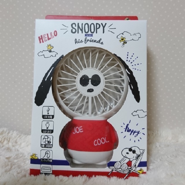 SNOOPY(スヌーピー)のSNOOPY☆ミニハンディファン  スマホ/家電/カメラの冷暖房/空調(扇風機)の商品写真