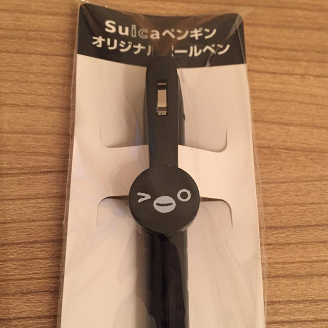 JR(ジェイアール)の(新品)suicaのペンギン ボールペン 黒 インテリア/住まい/日用品の文房具(ペン/マーカー)の商品写真