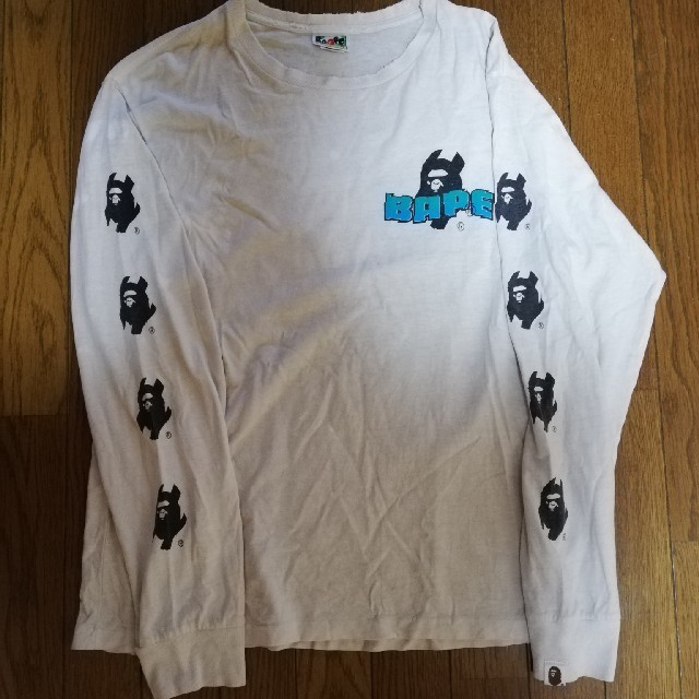 A BATHING APE(アベイシングエイプ)のエイプ　ロンt  アームロゴ　バックロゴ メンズのトップス(Tシャツ/カットソー(七分/長袖))の商品写真