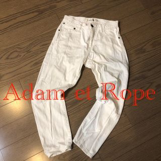 アダムエロぺ(Adam et Rope')のアダムエロペ　デニム　ホワイト　ジーンズ(デニム/ジーンズ)