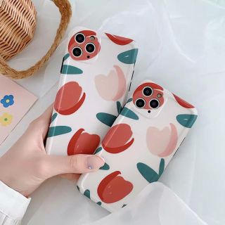 アイフォーン(iPhone)のiPhoneケース　チューリップ　韓国　8 11pro(iPhoneケース)