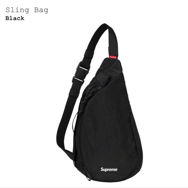 supreme slingbag black 20fw 黒
