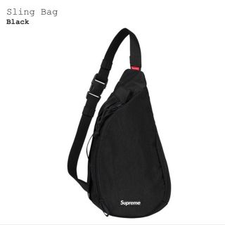 シュプリーム(Supreme)のsupreme slingbag black 20fw 黒(ボディーバッグ)