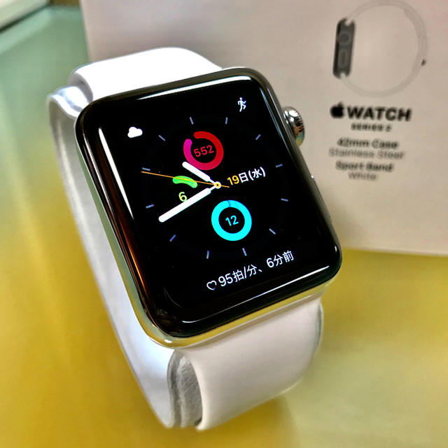 希少　Apple Watch Series 2 42mm シルバー ステンレススマホ/家電/カメラ