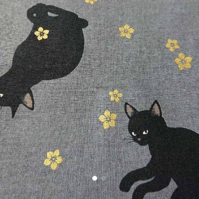 キルトゲイト quilt gate 百華繚蘭 黒猫と梅