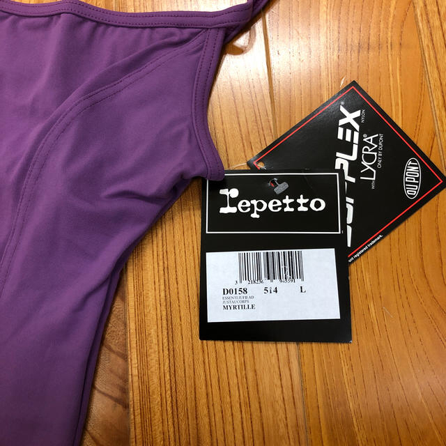 repetto(レペット)のrepettoレオタード　キャミソールＬパープル スポーツ/アウトドアのスポーツ/アウトドア その他(ダンス/バレエ)の商品写真