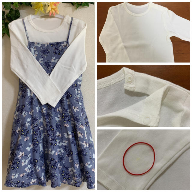 Old Navy(オールドネイビー)の花柄ワンピース(裏地付き) ４Ｔ(100〜110)  ❤︎おまけ付き❤︎ キッズ/ベビー/マタニティのキッズ服女の子用(90cm~)(ワンピース)の商品写真