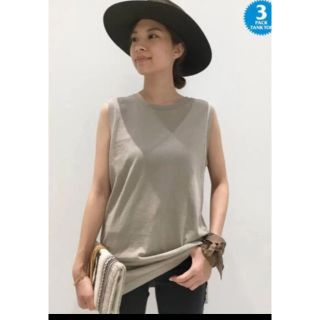 アパルトモンドゥーズィエムクラス(L'Appartement DEUXIEME CLASSE)のL'Appartement  3 PACK TANKTOP オートミールのみ(Tシャツ(半袖/袖なし))