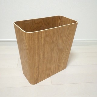 ムジルシリョウヒン(MUJI (無印良品))の無印良品 木製ごみ箱 オーク材突板・角型(ごみ箱)